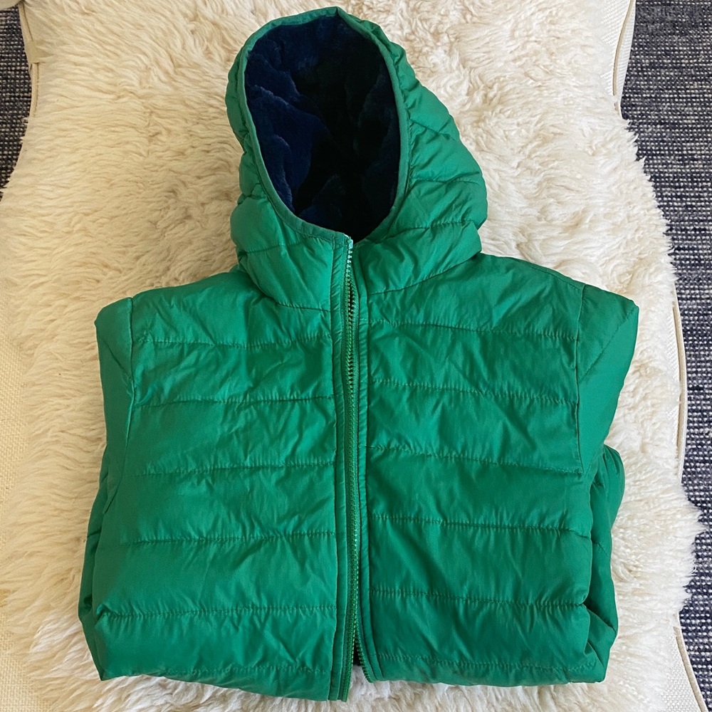 Kids 2-20 Lands' End Reversible Jacket Size Medium, 10/12